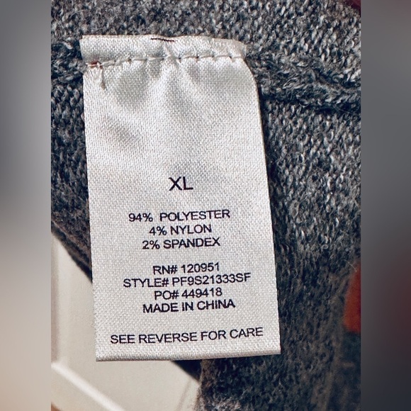 *NWT* Pinque Color Block Crewneck Brushed Knit Sweater Rust Stone Combo Size XL - Picture 7 of 8